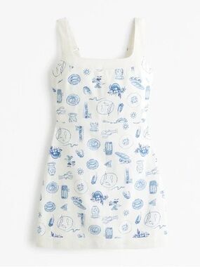 Abercrombie & Fitch Linen Blend Mini Dress
